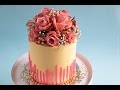 Perfect straight edges- Fresh Flower Bouquet Cake Tutorial- Rosie's Dessert Spot