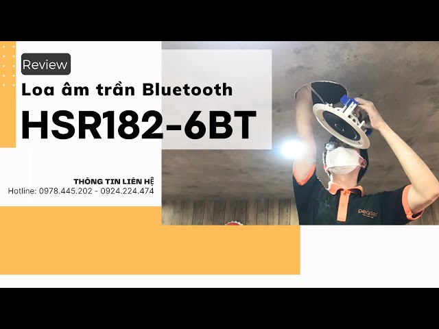 Review Loa âm trần bluetooth Pearller HSR182-6BT | Smart Audio Việt Nam