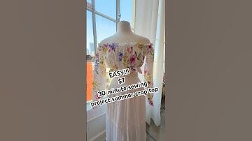 Easy 30 minute sewing project ￼summer crop top