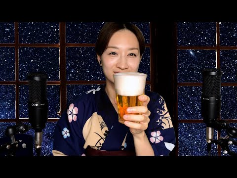 【ASMR】今宵は晩酌しながら囁き。Tonight I'm whispering while drinking.Would you like to drink with us?