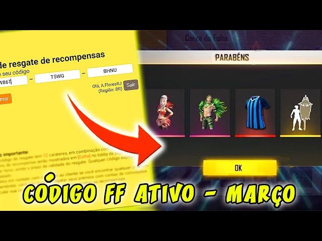 Código Free Fire: lista com todos os Codiguin Infinitos ativos no