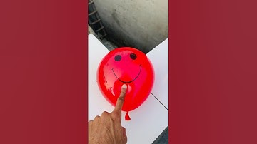 Experiment: Will a water balloon explode if it rolls down from a tall building? 💥🎈 #balloon