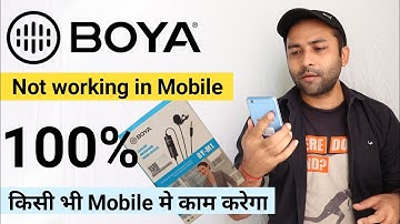 Boya Mic Not Working in Android | How to Use Boya Mic in Mobile | 100% Problem Solved