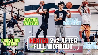 Paolo Banchero and Peyton Watson go at it in an INTENSE 2v2. Things get HEATED!! Plus full workout.