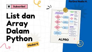 Modul 4 | Belajar List dan Array dari Dasar | Pemogramman Dasar