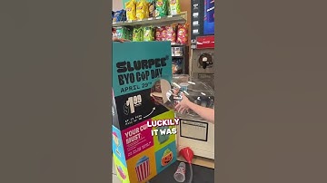 She brought a Giant Cup to 7-Eleven 😂