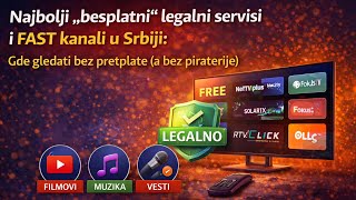Gledajte TV i filmove BESPLATNO: Najbolji legalni servisi u Srbiji!