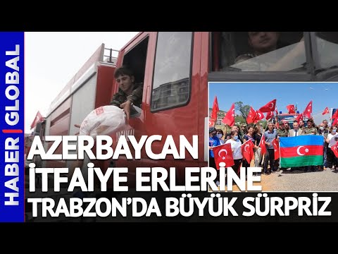 Azerbaycan Konvoyuna Coşkulu Karşılama