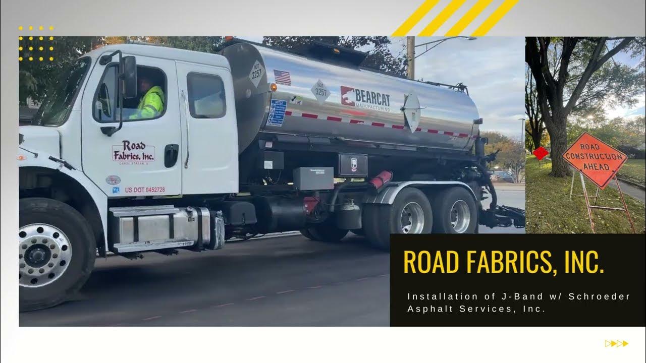 Road Fabrics, Inc. Installation of JBand in West Dundee, IL. YouTube