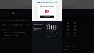 😎 Build a Random Emoji Generator using JavaScript!
