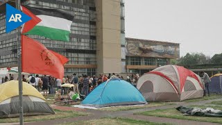 Estudiantes propalestinos acampan en la mayor universidad de México