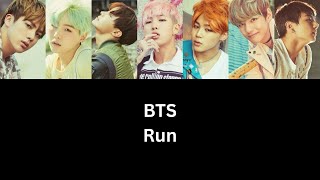 BTS Run color coded lyrics