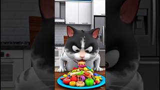 Funny Cat Food Reaction | Yeh Khana Hai Ya Experiment? 😂🐱 #aicat #eating #shortsfeed