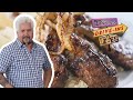 Guy fieri  nyesha arrington eat lebanesearmenian food  diners driveins and dives  food network