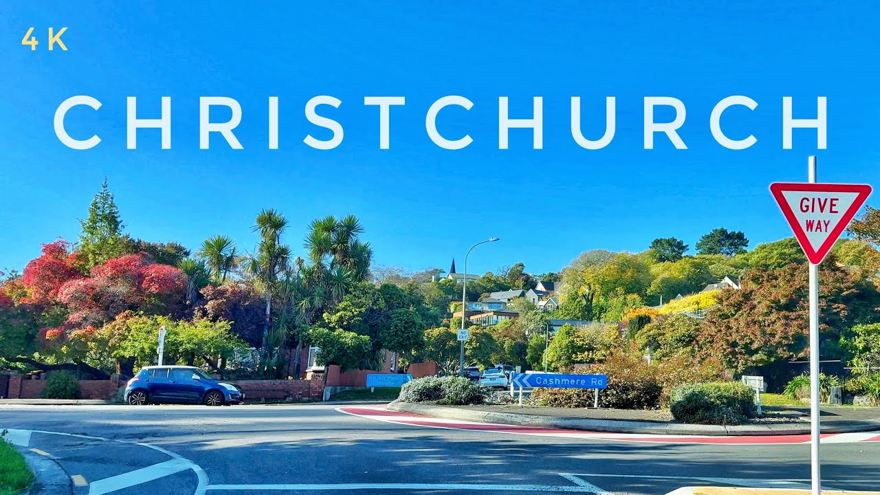 Christchurch Scenic Drive 4K | Papanui To Cashmere & Port Hills | New Zealand Driving Tour 2025
