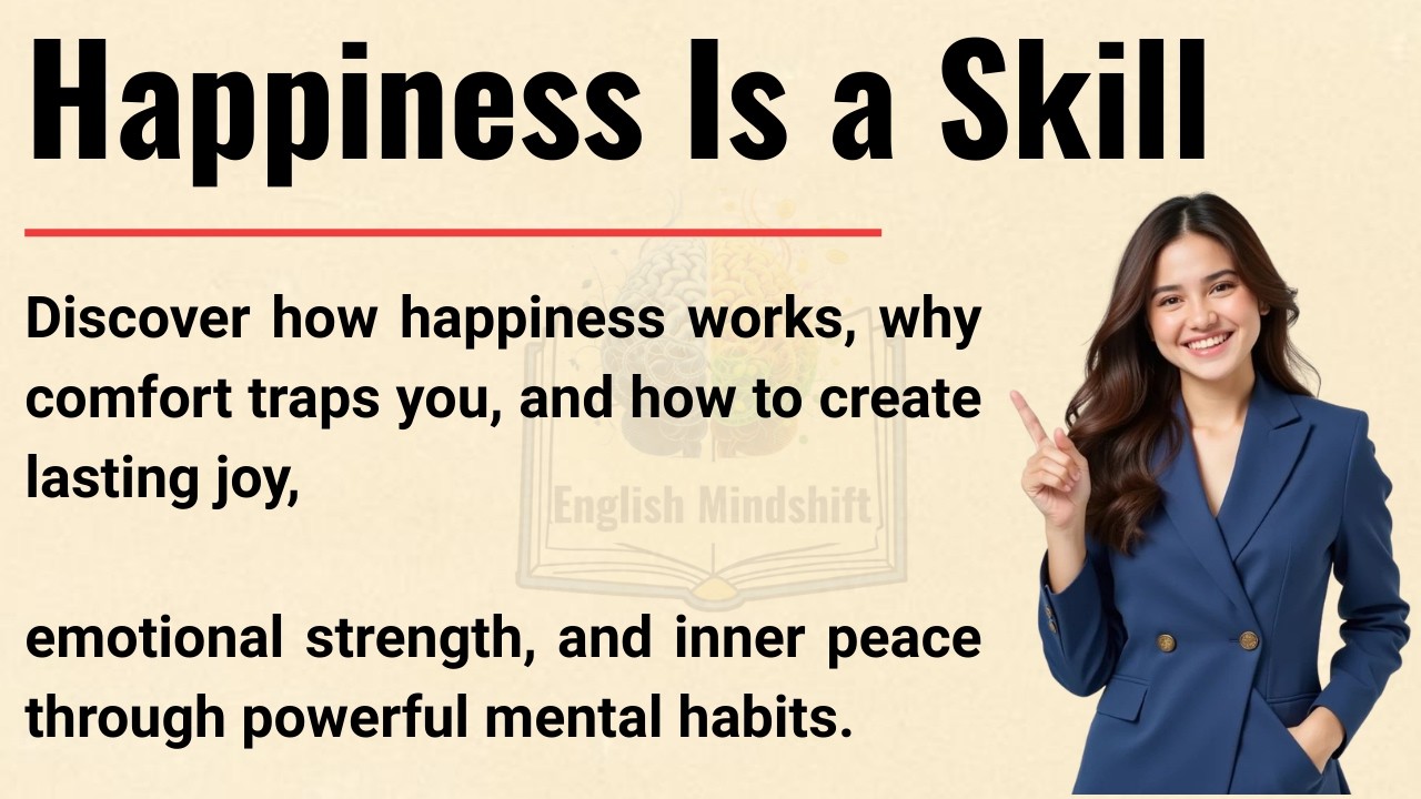 Happiness Is a Skill 🔥 || 13 Truths to Build Joy & Peace ✅ || Improve Your English