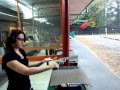 Pretty Girl Shoots .44 Magnum Revolver For The First Time