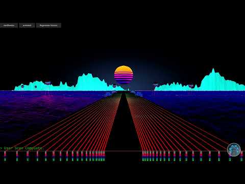 Animated Retrowave sunset and sunrise in JavaFX 3D