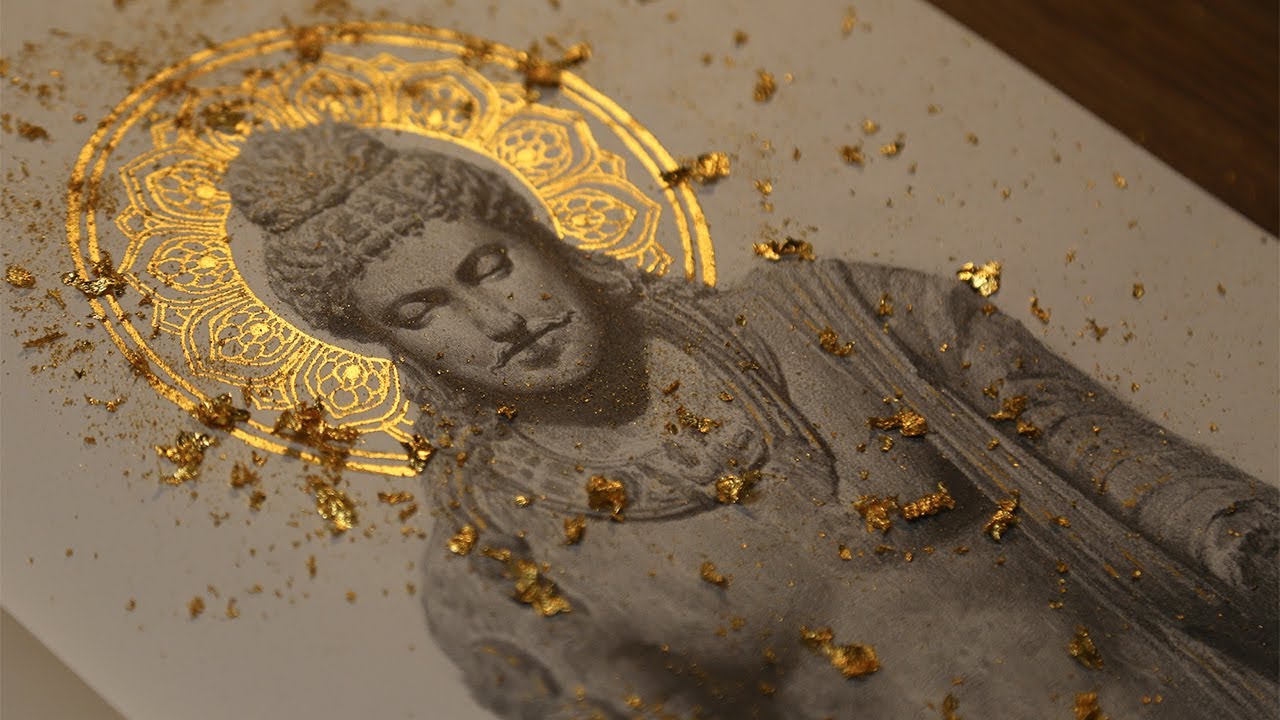 素描佛像（How to Draw Buddha Statue） YouTube