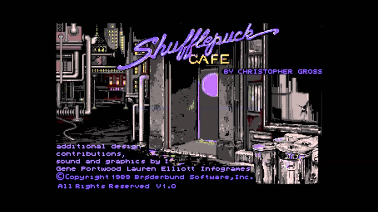 jeu atari st disquette shufflepuck café