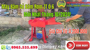 Giá Bán Máy Băm Cỏ Băm Rơm ZT 0.6 Mới Nhát Tháng 10 Năm 2024
