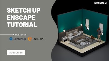 Real-Time Visualization Mastery: SketchUp and Enscape Live Tutorial #01