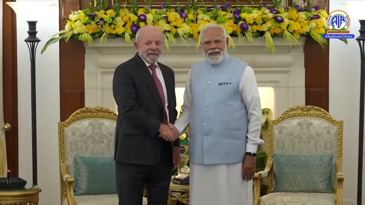 PM Narendra Modi Holds Bilateral Talks with Luiz Inácio Lula da Silva in New Delhi