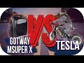 TESLA электровелосипед VS моноколесо Gotway Msuper X 100V