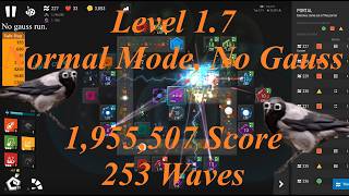 Day 16 of playing Infinitode until I get top 1 [Level 1.7, 1,955,507 Score, No Gauss]