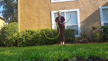 Double hoop tutorial - Turning in the weaves