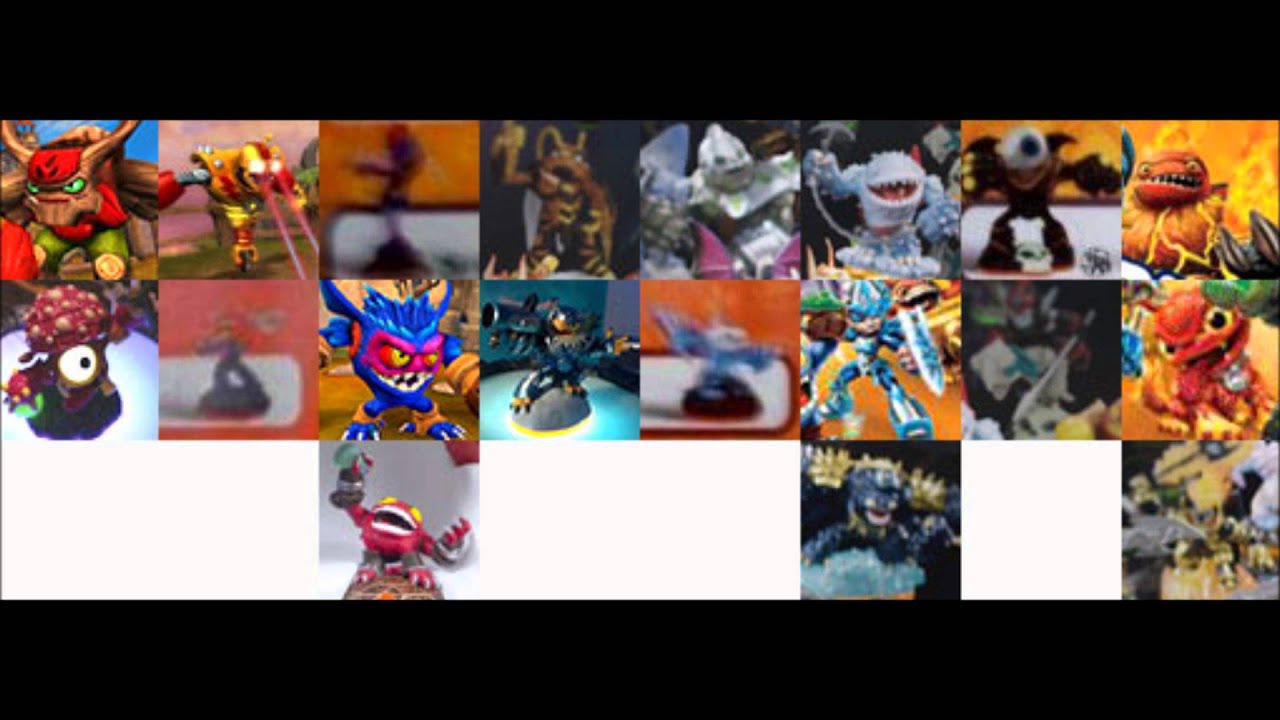 skylanders giants ALL CHARACTERS YouTube