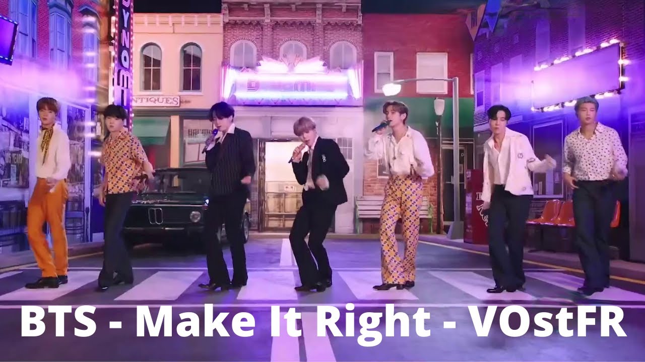 BTS - Make It Right - VOstFR (Sous-Titres Français) - LIVE - YouTube