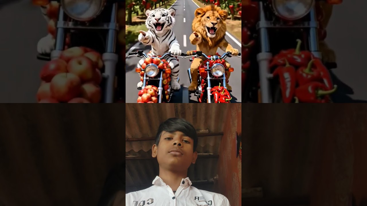 Rabbit made a bike out of carrots but Tiger and Lion made fun of him 😭 