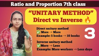 ✨"Unitary Method Class 7 | Direct & Inverse Method | Easy Tricks & Questions"