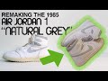 Making my own Air Jordan 1's (1985 "Natural Grey")