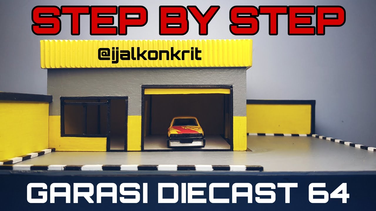 Membuat Diorama Garasi Skala 64 | Step by step Diorama Diecast