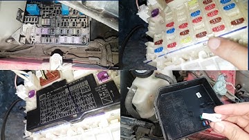 SWIFT/DZIRE. FUES BOXES LOCATION and how to change fueses in swift/dzire.