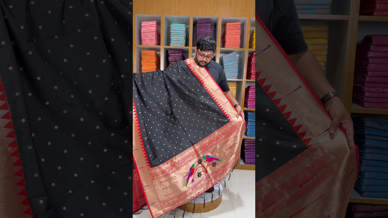 Pure Paithani Zari Border Parrot Motif Pallu Dupatta