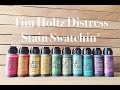 Tim Holtz Distress Stain Swatches & Catch-up Rambles