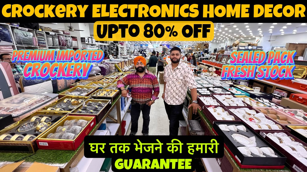 CROCKERY, ELECTRONICS, HOME DECOR Items On Heavy Discount 5080 OFF