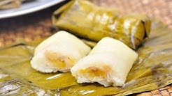Sweet Sticky Rice in Banana Leave (Thai Dessert) - Kao Tom Mud ข้าวต้มมัด [4K]