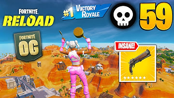59 Elimination Solo Vs Squads "Zero Build" Gameplay Wins (Fortnite RELOAD chapter 6)