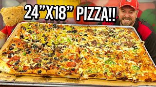 Doughboyz 7lb Ultimate Sheet Pizza Challenge in Topeka, Kansas!!