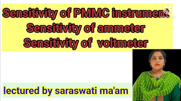 sensitivity of PMMC instrument. sensitivity of ammeter or voltmeter @studyfeelspecial
