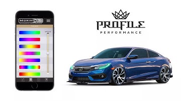 2016+ HONDA CIVIC RGBW LED DRL BOARDS PROFILE PIXEL