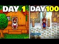 100 days trapped on my farm in stardew valley