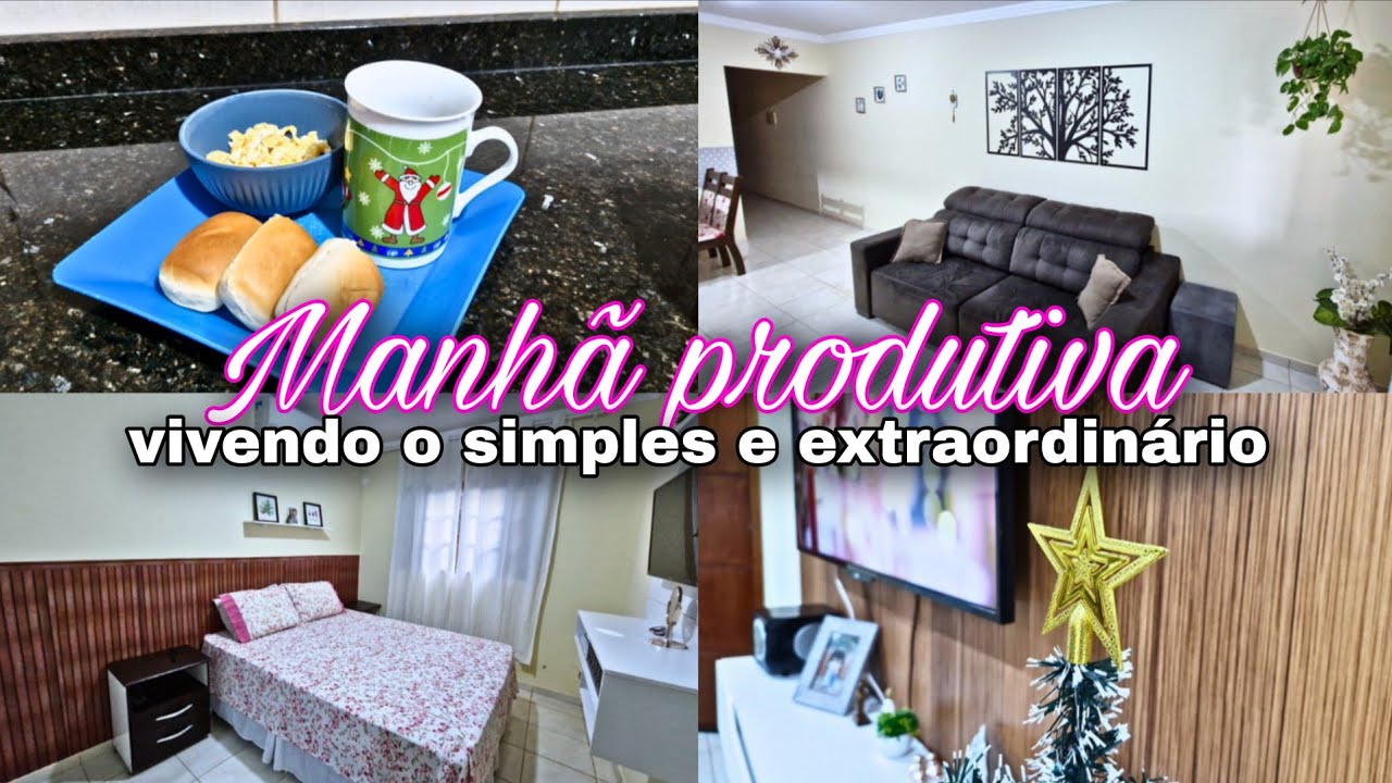 Manhã com casa limpa ✨️ Sendo feliz no simples