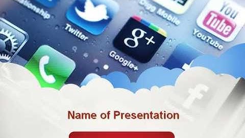Social Media Applications PowerPoint Template