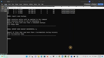Reporting on Backups with RMAN command in Oracle database and recovery | Oracle DBA Tutorial