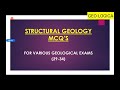 Structural geology mcq's (29-34)